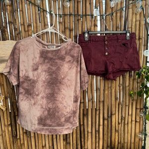 Womens shirt and shorts
